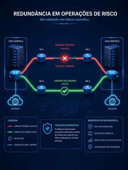 failover automático em redundância verdadeira